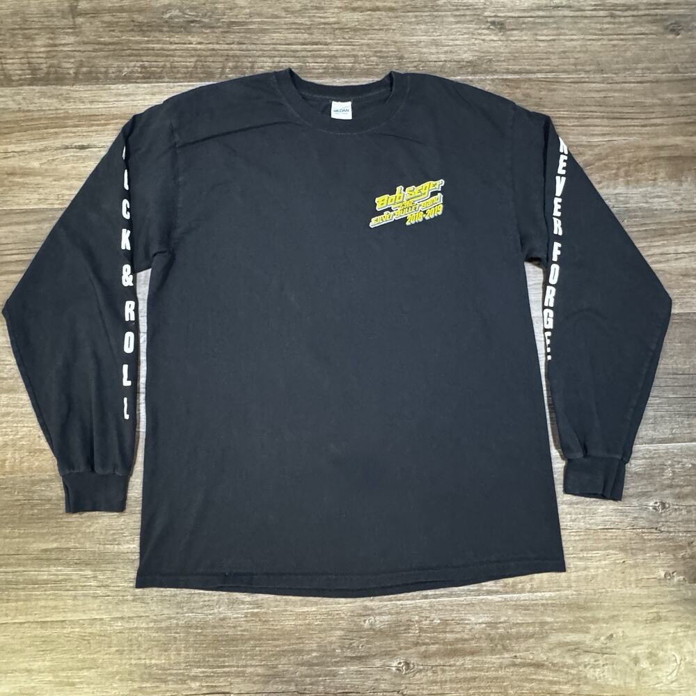 Bob Seger Silver Bullet Band Final Tour 2018-19 Long Sleeve Shirt Large